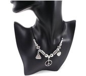 Les Trésors De Lily [F1728] - Collar de diseño 'Kilimanjaro' Plata plata