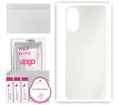apgo MATTE Protective Skin Sticker for the back compatible with Cubot P60, Wrap Film, Hydrogel Film, Flexible, Soft TPU with positioning layer easy in