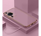 Funda para Huawei P60, funda para Huawei P60 Pro, funda artística para teléfono Huawei P60 LNA-LX9 MNA-LX9, carcasa trasera de lujo con revestimiento cuadrado a prueba de golpes For Huawei P60 Pro&Case & Strap
