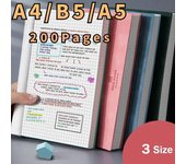 Cuaderno engrosado A4/A5/B5, cuaderno cuadrado de cuadrícula súper grueso grande, cuadernos para diario, Agenda de matriz de puntos, libro con cuadrícula A5 color rosa