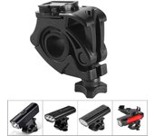 Clip ajustable para linterna de ciclismo, soporte de montaje para luz de bicicleta, abrazadera para linterna de bicicleta, soporte para linterna de bicicleta, soporte para luz de bicicleta