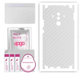 apgo Protective Skin Sticker for the back+sides compatible with Huawei Mate 10 Pro, Full Wrap Film, Foil, Vinyl - Pattern Transparent Carbon