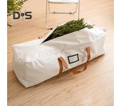 Bolsa de almacenamiento para árboles de Navidad, resistente, impermeable, con asas reforzadas y cremallera para árboles de Navidad artificiales blanco