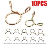 M5-M14 para tubo de aire de motocicleta, tubo de agua, abrazaderas de resorte, abrazadera de manguera, Clips de tubo flexible de combustible 10mm