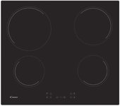 Placa vitrocerámica CANDY CH64CCB - 4 fuegos - L 56 x P 49 cm - Revestimiento de vidrio negro