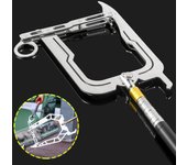 Gancho de amarre multiusos para muelle, de acero inoxidable, enhebrador de larga distancia, portátil, para detener barcos, accesorios para kayak, herramienta para embarcaciones