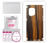 apgo Protective Skin Sticker for the back+sides compatible with Oppo Find X5, Full Wrap Film, Foil, Vinyl - Pattern Tigerwood