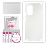 apgo Protective Skin Sticker for the back+sides compatible with Xiaomi Poco M4 Pro 5G, Full Wrap Film, Foil, Vinyl - Pattern Matte Transparent