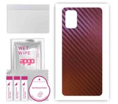 apgo skin sticker film foil vinyl for the BACK compatible with Samsung Galaxy M31s, scratch-resistant, easy to install - Carbon Chameleon CAKA5