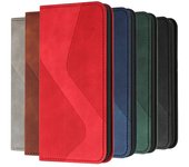 Funda magnética de cuero tipo libro para TCL 40 30 SE 408 405 403 406 XE 201 Stylus 5G 20R Plus 40R 305, funda con tapa y función atril. for TCL Stylus 5G marrón