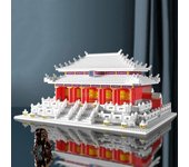 Modelo 3D DIY, Mini bloques de diamante, construcción de ladrillos, arquitectura mundial, Salón de la armonía suprema, Palacio Taihe, juguete para niños sin caja