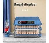 Incubadora automática de huevos para criadora de huevos, enchufe de alimentación de 110 V y 220 V, circulación de aire caliente de doble conducto, incubación de huevos inteligente interna EU Plug 220V
