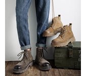 Botas Martin para hombre, estilo urbano, estilo Chelsea, botas cortas, zapatos para hombre, botas casuales para el desierto, botas para hombre 4514-M 38 gris