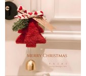 Adorno de Campana de Navidad de Celebridad de Internet: Decoración Colgante de Año Nuevo y Regalo de Carrillón de Viento para Coche Fawn Grey gris