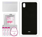 apgo Protective Skin Sticker for the back compatible with Wiko Y61, Wrap Film, Foil, Vinyl - Pattern Matrix