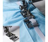 1 pieza de prensatelas para máquina de coser tela doméstica, banda elástica para tejer con borde de tela one size