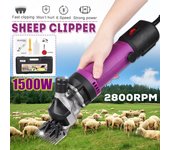 Máquina cortadora eléctrica de ovejas y cabras, 1500W, 2800RPM, 110V/220V, 6 velocidades, cortadora de granja, cortadora de tijeras de lana