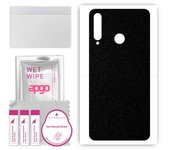 apgo Protective Skin Sticker for the back compatible with Honor 20e, Wrap Film, Foil, Vinyl - Pattern Matte Black