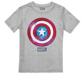 Captain America Camiseta Drip Shield para niños 9-10 Years gris