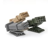Lanzador de misiles moderno, soldado, arma del ejército, MOC, SWAT de ciudad, armas militares, minifiguras, bloques de construcción, juguete para niños