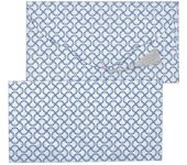 PAPERTREE ISIS Lot de 5 Enveloppes CADEAU BLEU/ARGENT {couleur}