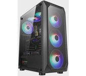 Caja transparente para PC Night Hunter 5 Gaming | Diseño a prueba de polvo y refrigeración líquida