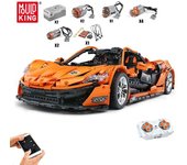 MOULD KING 13090S, bloque de construcción de automóviles deportivo técnico P1, Super Hypercar, coche de carreras, modelo de ladrillo, juguetes educativos para niños, regalo No motor
