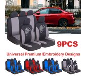 Fundas universales para asientos de coche, 100% transpirables con cojín automático con estampado de tigre, Compatible con airbag, 3 cremalleras