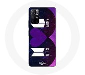 Coque pour Xiaomi Redmi Note 11s 5G Bangtan Sonyeondan Logo BTS Et Logo ARMY I Purple You