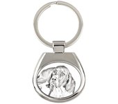 English Pointer I - keychain with a dog, keychain with a print, personalized pendant from the Art-Dog brand plata