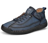Botas de cuero divididas hechas a mano, zapatos para hombre, botines cómodos para hombre, zapatos casuales, zapatos de herramientas de gran tamaño 38 verde