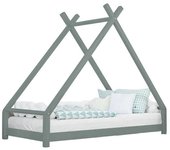 Cama tipi infantil - GENERIC - TAHUKA - Madera maciza - Verde salvia - Láminas