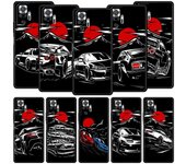 Funda para Xiaomi Redmi Note 10, 11, 9, 8 Pro, 9S, 7, 8T, 9T, 9A, 8A, 9C, K50, K40, Gaming 11T, 5G, con diseño de coches deportivos JDM de Japón. Redmi Note 11