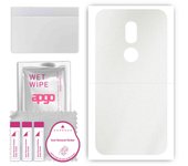 apgo Protective Skin Sticker for the back compatible with Wiko WIM Lite, Wrap Film, Foil, Vinyl - Pattern Matte Transparent