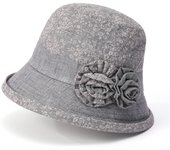 Sombreros de pescador para mujeres mayores de mediana edad Estilos finos Sombreros de abuelas mayores Sombreros de señoras mayores Sombreros para el sol de primavera y otoño Sombreros de lavabo M（56-58cm） lavanda