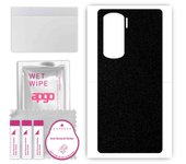 apgo Protective Skin Sticker for the back compatible with Honor X50i, Wrap Film, Foil, Vinyl - Pattern Matte Black