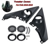 Kit de moldura de Panel de cubierta de altavoces Tweeters de 1,5 pulgadas para Honda Civic 10. ° 16-19