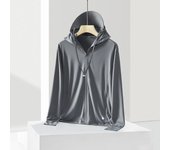 Chaqueta de protección solar Ice Silk con FPS 50+ para hombre y mujer: transpirable, resistente a los rayos UV, ideal para pescar en verano. M