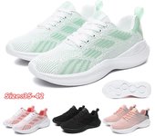 Zapatos de mujer, zapatos con cojín de aire, zapatos de baile, zapatos deportivos, zapatos de malla transpirable para exteriores, zapatillas de deporte para mujer 35 negro