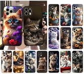 Bonita funda de teléfono con forma de gatito para iPhone, Samsung Galaxy, Redmi, Xiaomi, Oppo, OnePlus Note SA 7, 8, 9, 10, 11, 12, 13, 14, 20, 21, 22, 23, 53, 54 Pro Max Plus Ultra iPhone 6 or 6S
