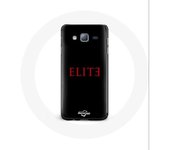 Coque pour Samsung Galaxy A3 Elite Saison 5 Logo Rouge Fond Noir