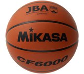 Balón de baloncesto MIKASA, certificación de la Asociación Japonesa de Baloncesto, 6 unidades, de trabajo, para jóvenes, de alta gama, especial, de cuero natural, marrón CF6000, recomendado para uso interno. marrón