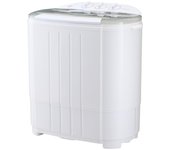 Lavadora pequeña simplus de doble capa con deshidratador, de dos tanques, para lavado y enjuague, para uniformes de bebé, ropa de trabajo y enfermería.