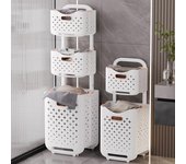 Cesta plegable para ropa sucia, cestas de almacenamiento móviles, cesta para la colada, estante para guardar ropa, cesta de almacenamiento, organizador de baño