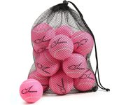 Pelota de tenis para perros, 12 unidades, bolsa de malla para transportarla fácilmente, varias opciones de color, entrenamiento avanzado para principiantes, juguete de práctica para perros