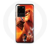 Coque pour Samsung Galaxy S20 Ultra Le Roi Lion Simba et Mufasa
