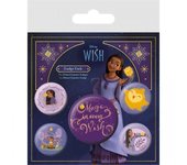 Deseo magia en cada conjunto de insignias de deseos One Size amarillo/púrpura