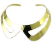 Les Trésors De Lily [L9635] - Collar dorado de diseño 'Cléopatra' oro