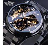 Winner Reloj mecánico automático de Movimiento mecánico Hueco Informal de Moda para Hombres