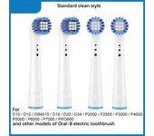4 unids/set cabezales de cepillo de dientes eléctrico cabezales de cepillo reemplazables para cepillo de dientes Oral B recargas de cabezales de cepillo de limpieza e higiene YE-20A